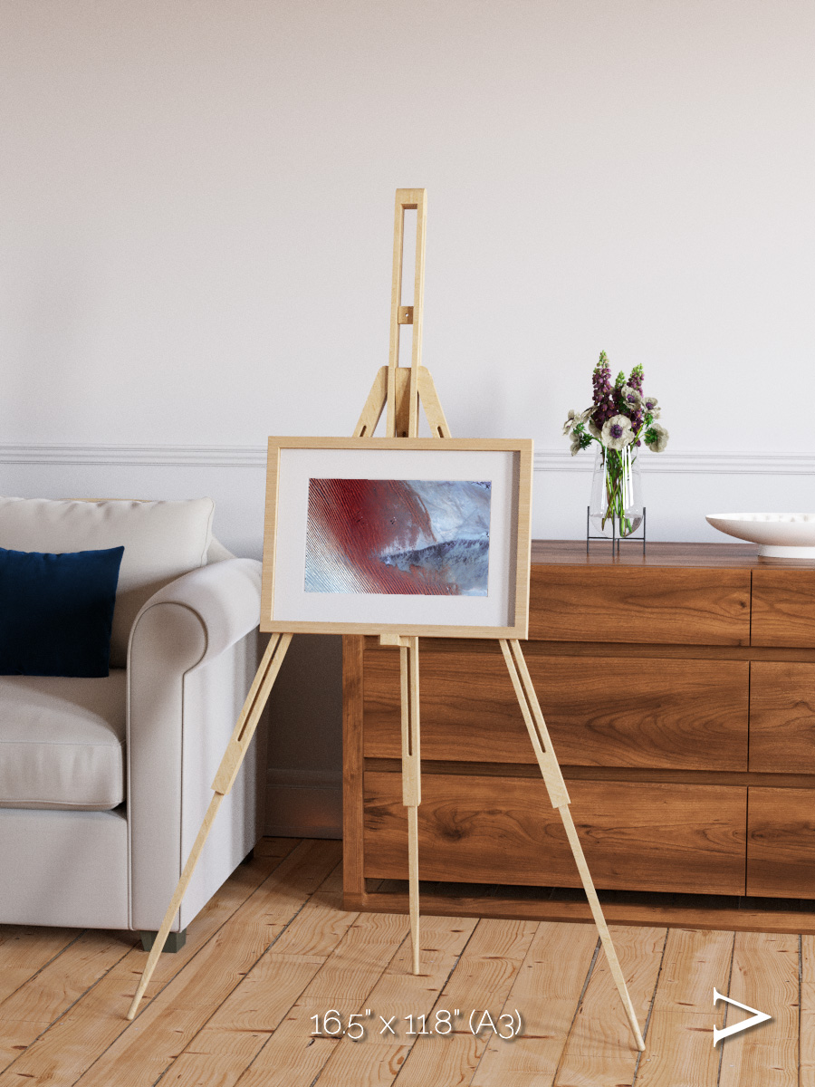 Wind Signatures, Empty Quarter Framed & Mounted Print