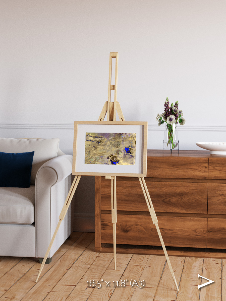 Salt Mirror, Great Salt Desert Framed & Mounted Print