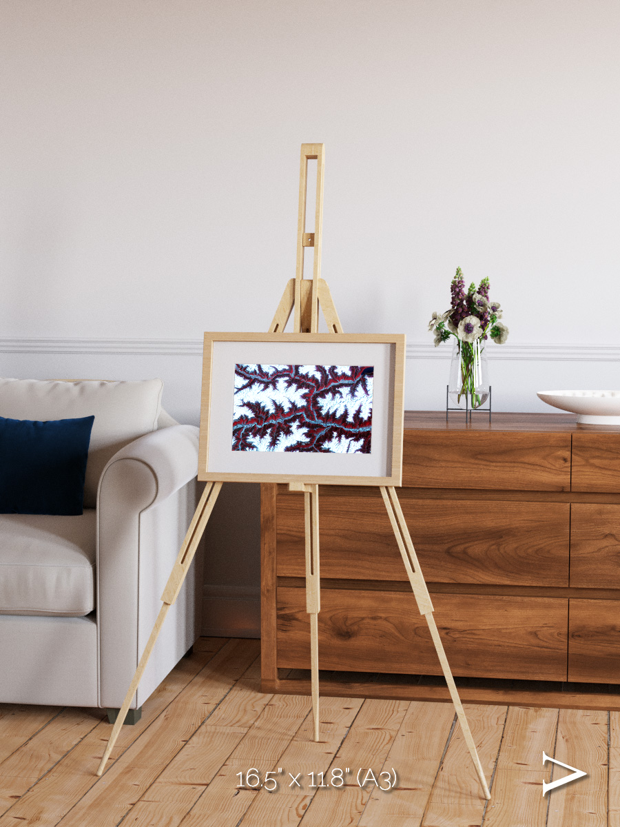 Ribbon River, Himalayas Framed & Mounted Print