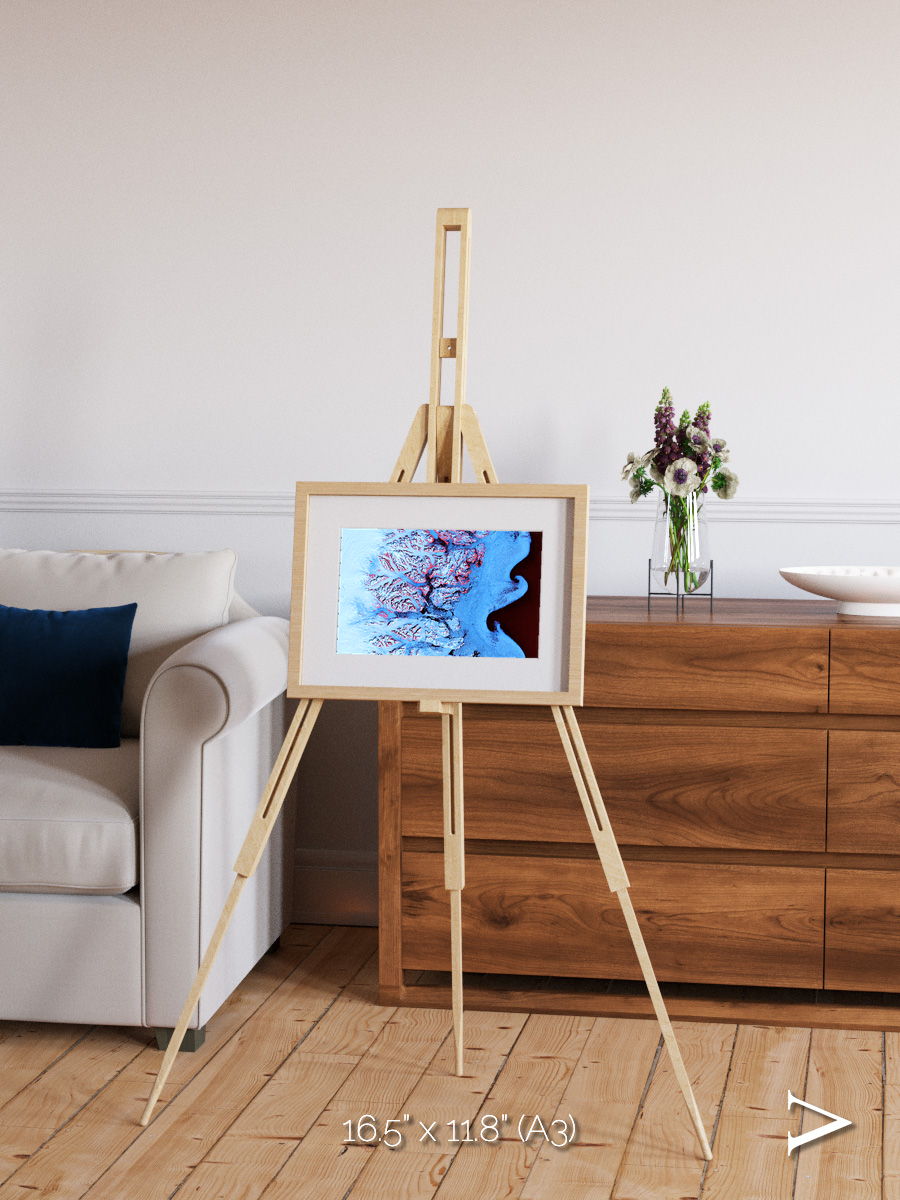 Polar Flow, Ice Waves Framed & Mounted Print
