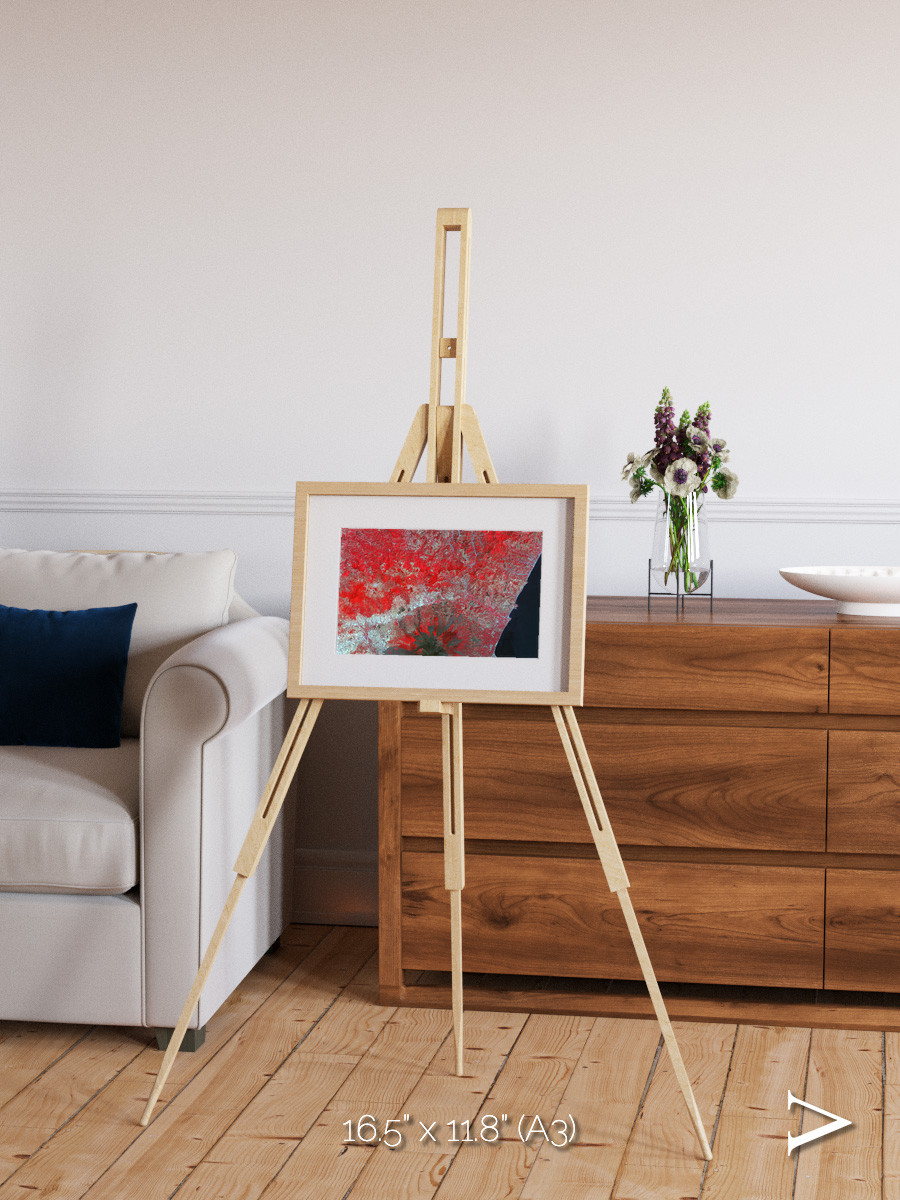 Painted Archipelago, Mt Etna Framed & Mounted Print