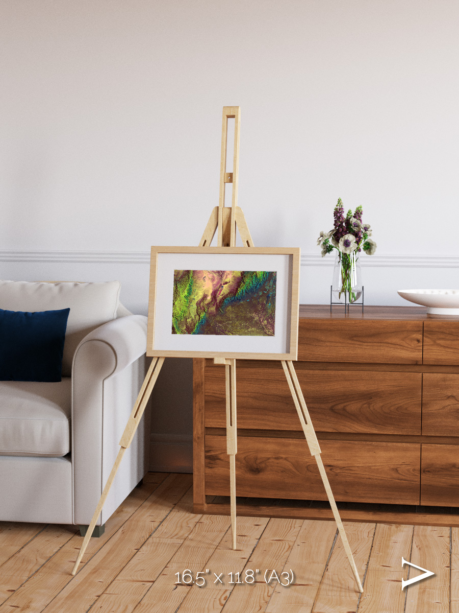 Textured Earth, Sierra de Velasco Framed & Mounted Print