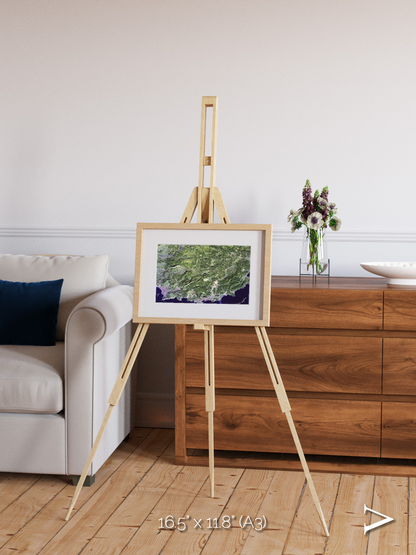 Bay and Shore, Southern Coast of France Framed & Mounted Print