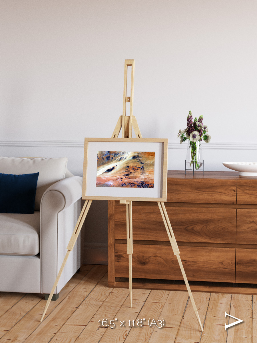 Shifting Dunes, Terkezi Oasis Framed & Mounted Print