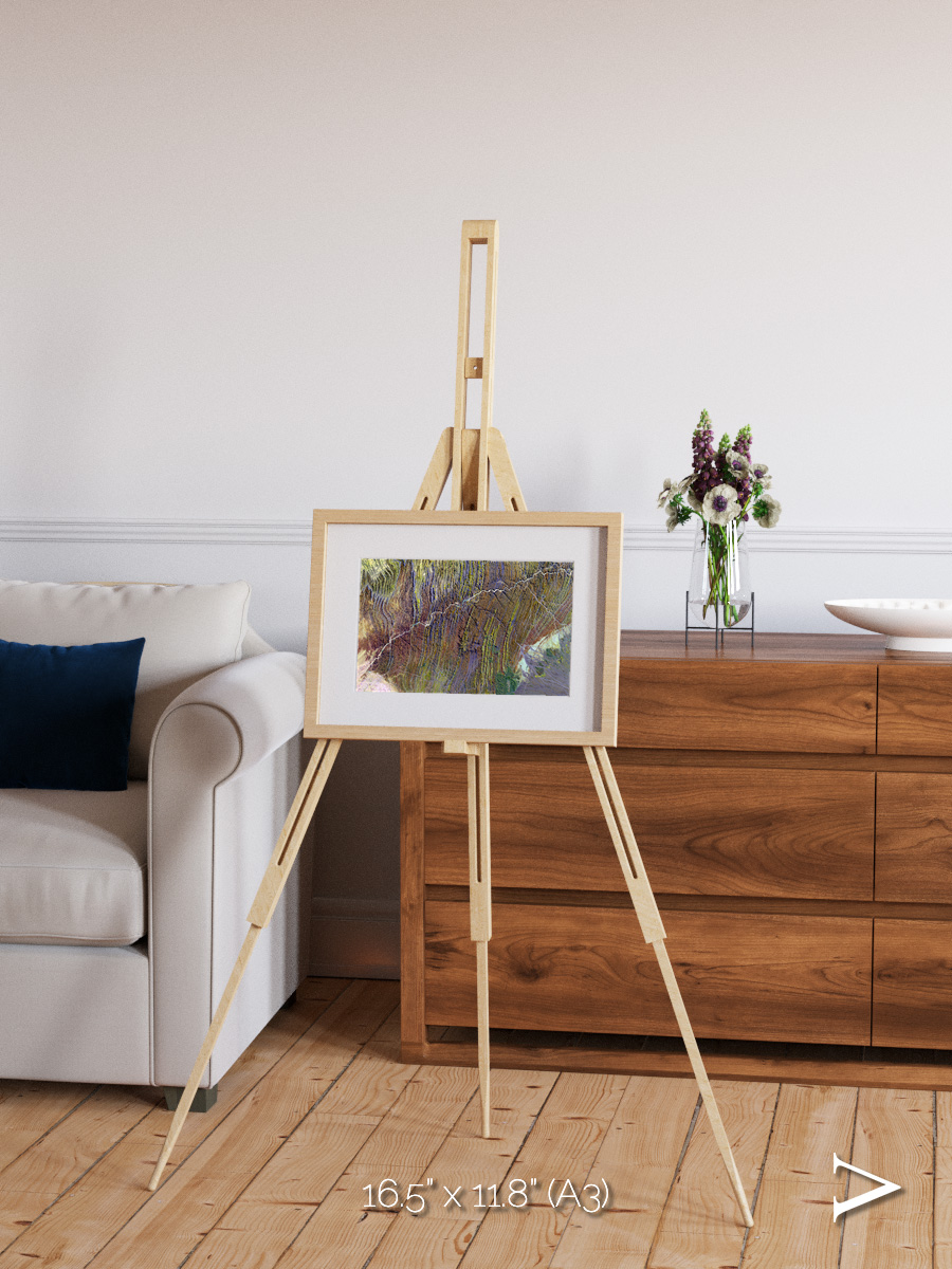 Shifting Dunes, Ugab River Framed & Mounted Print