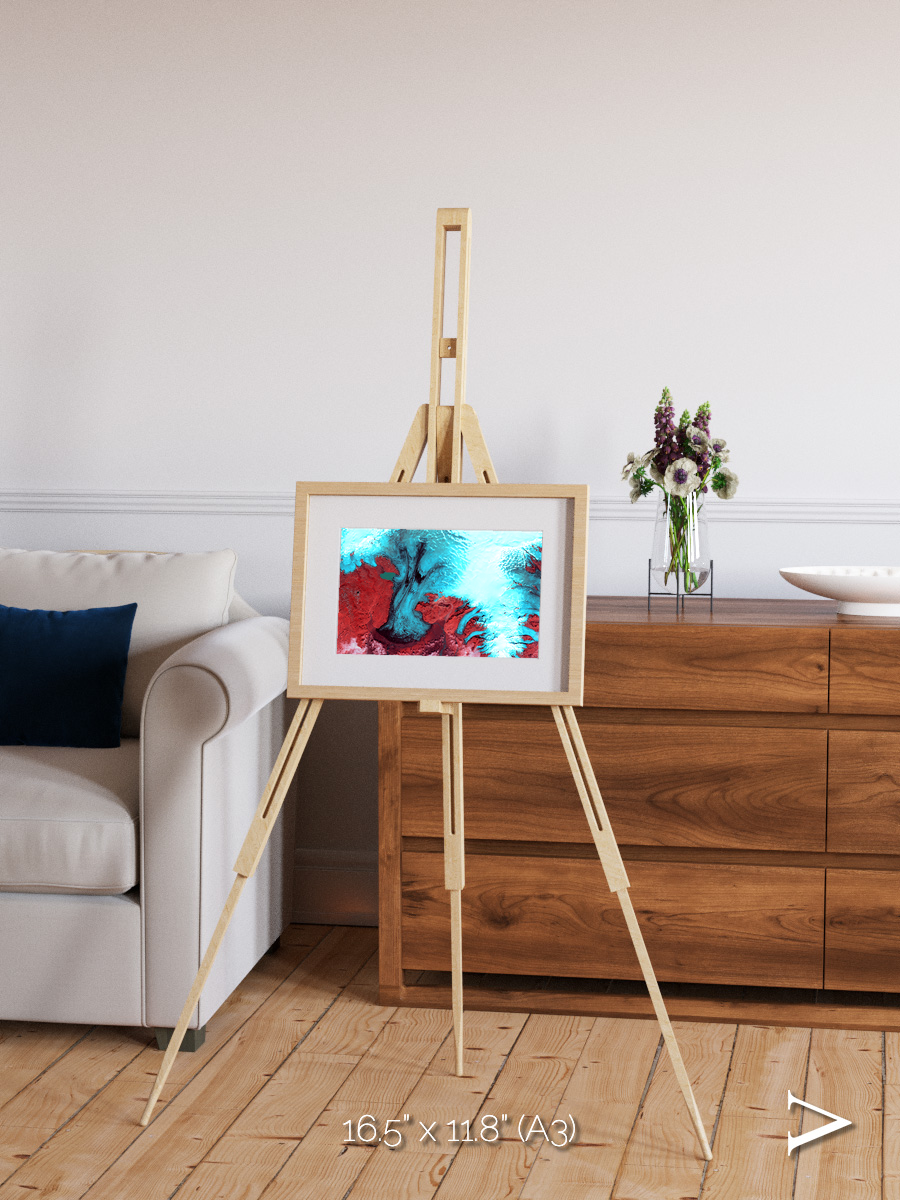 Polar Flow, Vatnajokull Glacier Ice Cap Framed & Mounted Print
