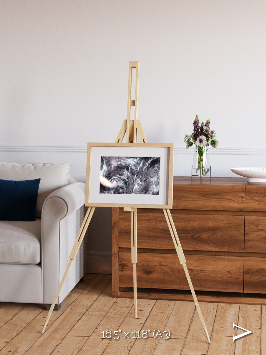 Wind Signatures, Whirlpool in the Air Framed & Mounted Print