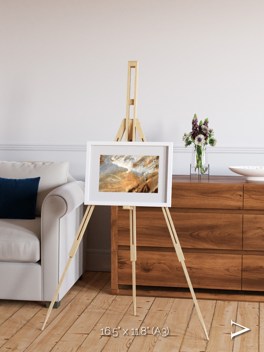 Etched Sands, Algerian Sahara Framed & Mounted Print