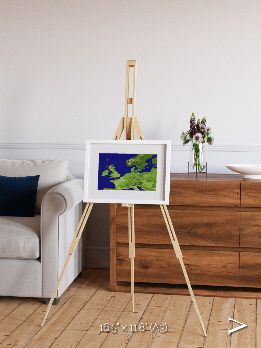 Arctic Outpost, Europe Framed & Mounted Print