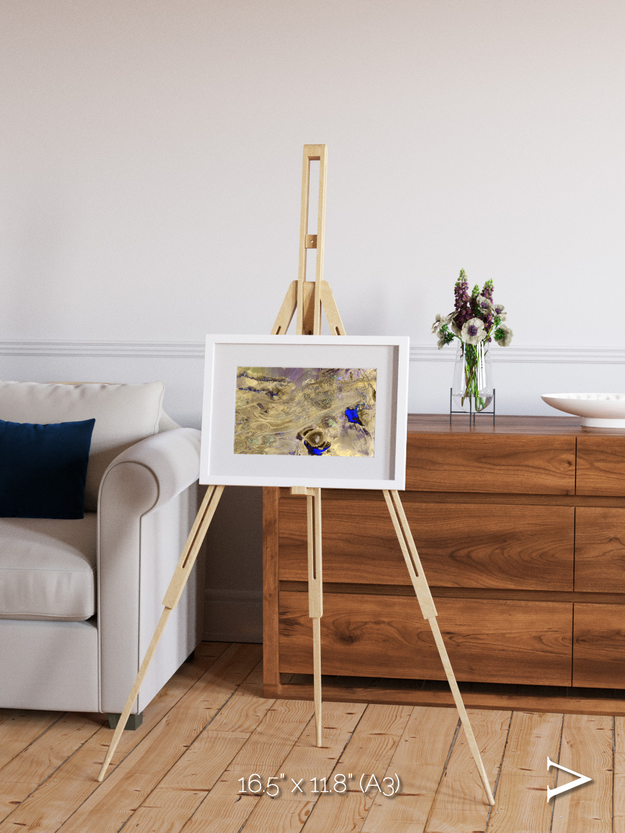 Salt Mirror, Great Salt Desert Framed & Mounted Print