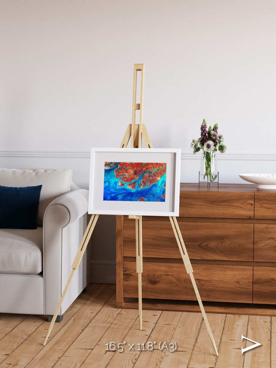 River and Plain, Guinea-Bissau Framed & Mounted Print