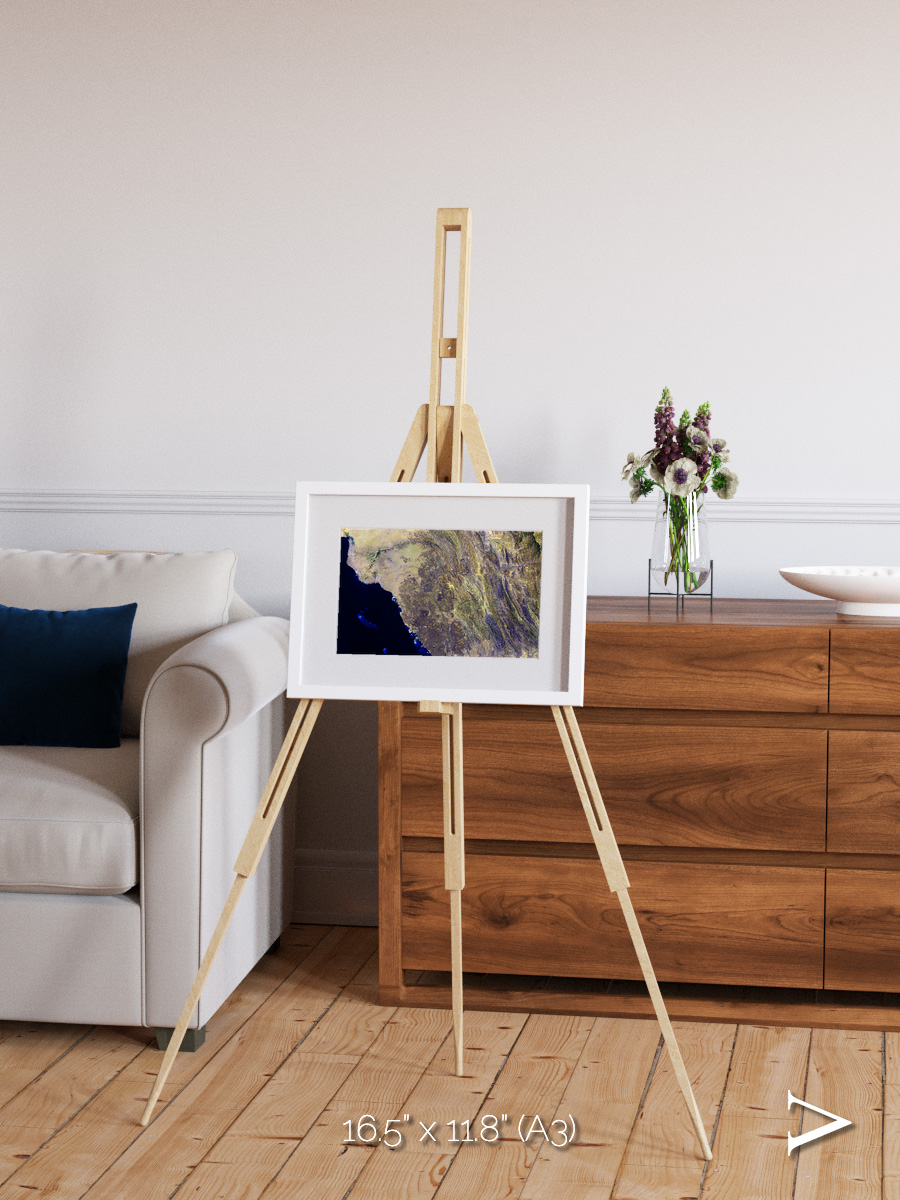 Fire Fields, Harrat Al Birk Framed & Mounted Print