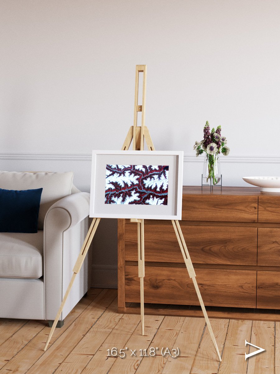 Ribbon River, Himalayas Framed & Mounted Print