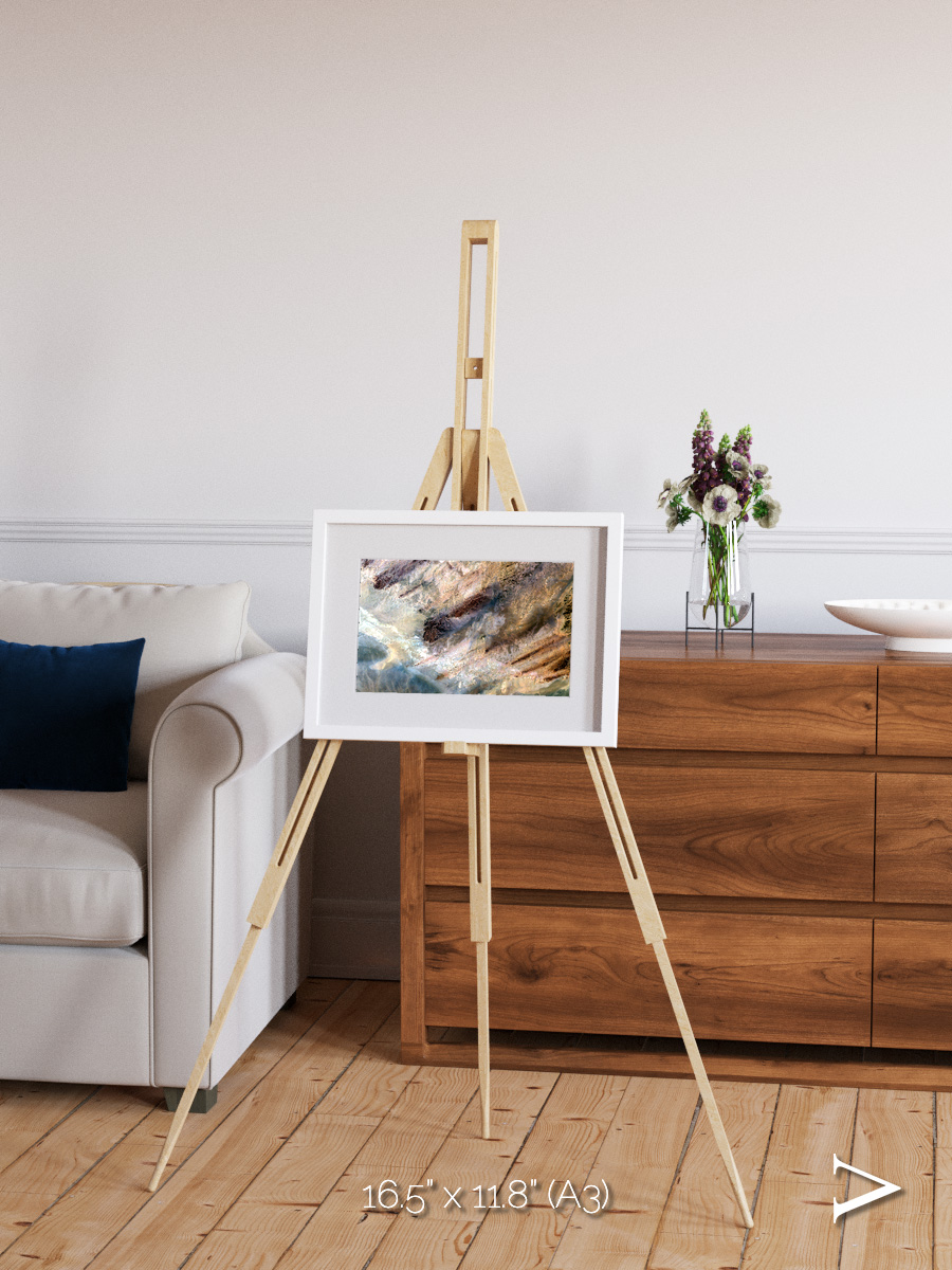 Lava Lines, Impact Framed & Mounted Print