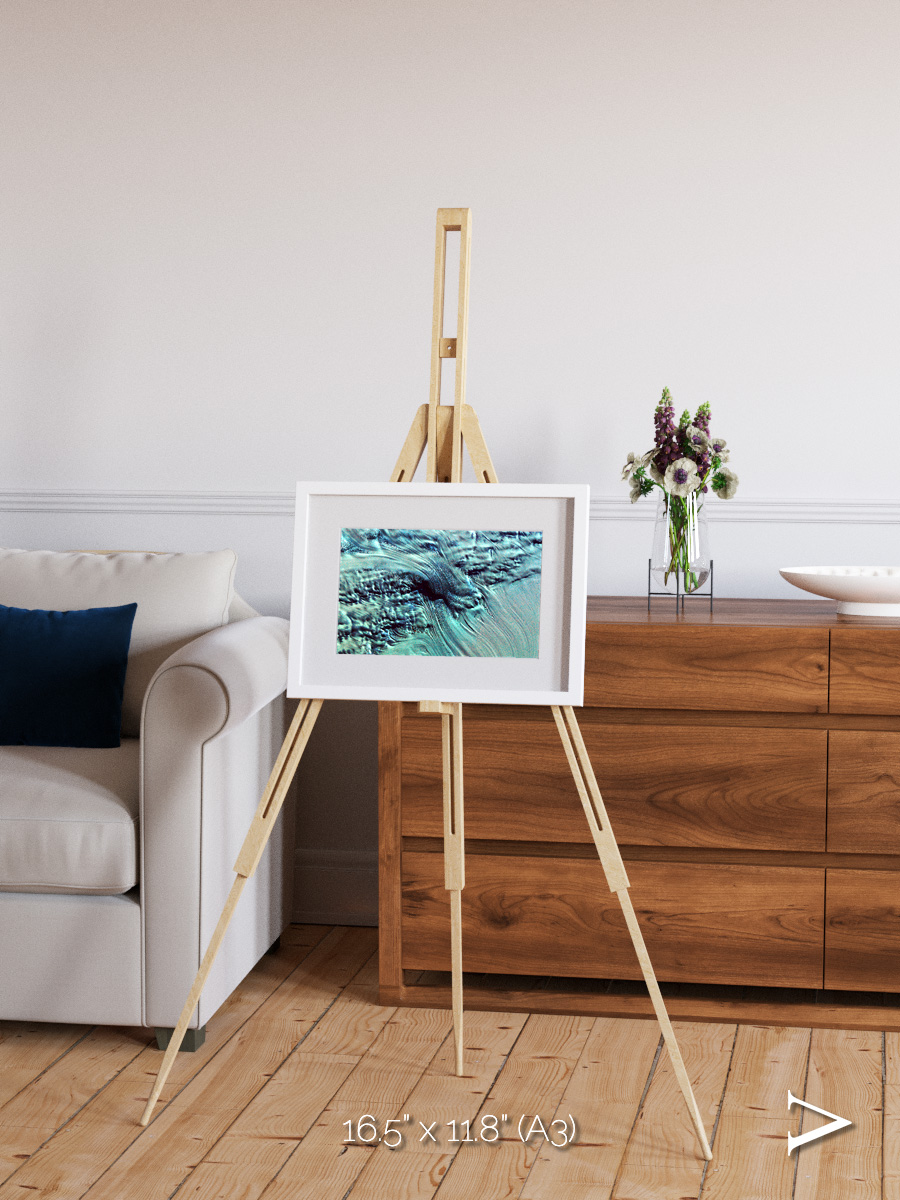 Ice River, Lambert Glacier Framed & Mounted Print