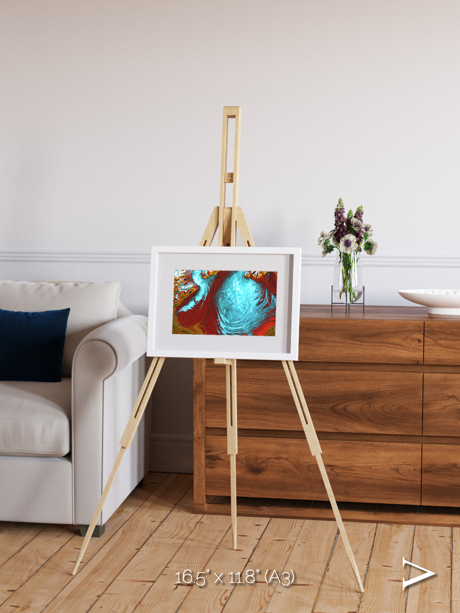 Glacial Passage, Malaspina Glacier Framed & Mounted Print
