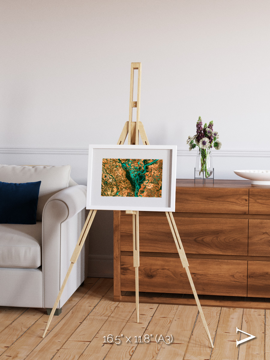 River’s Dance, Mississippi Framed & Mounted Print