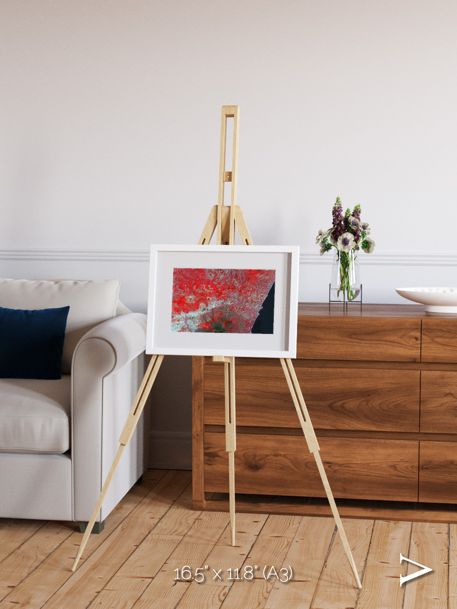 Painted Archipelago, Mt Etna Framed & Mounted Print
