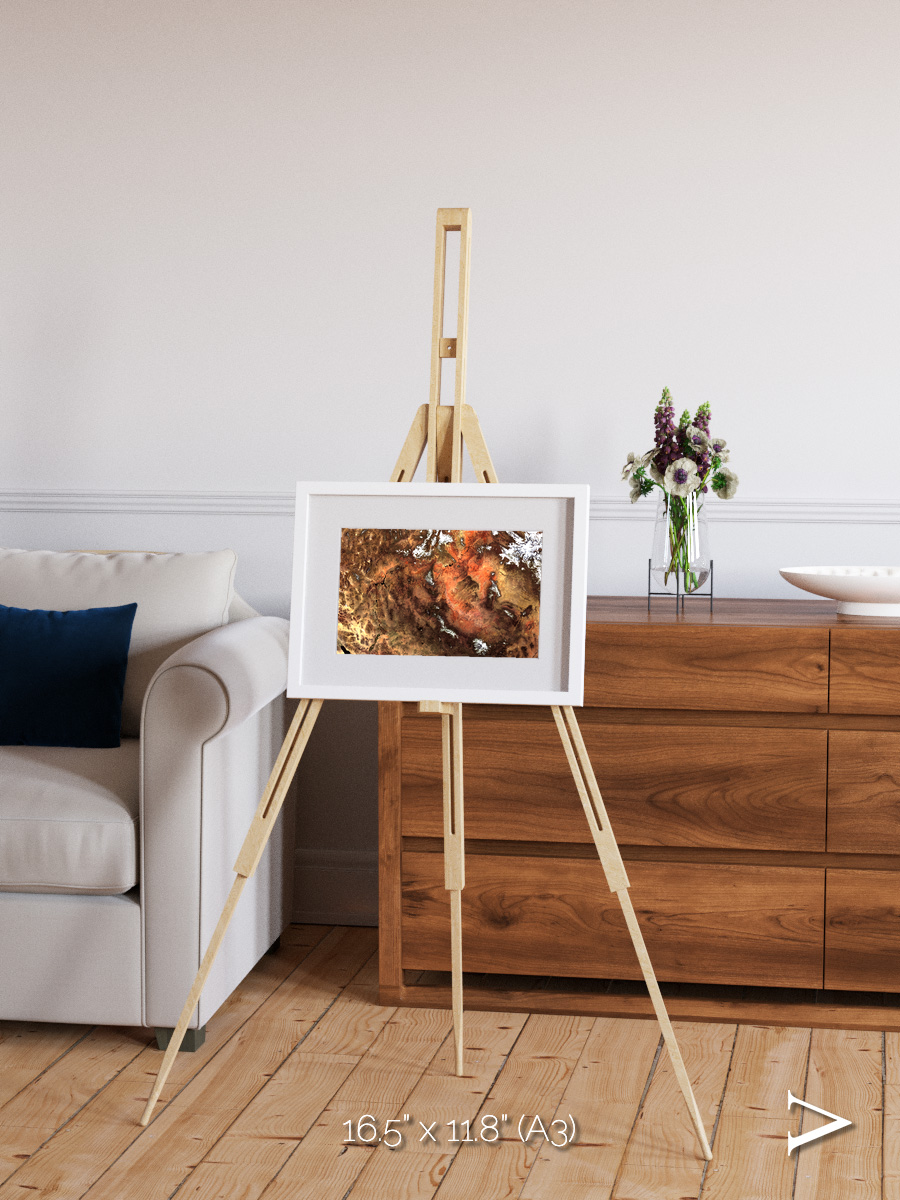Sunlit Dunes, North America Framed & Mounted Print