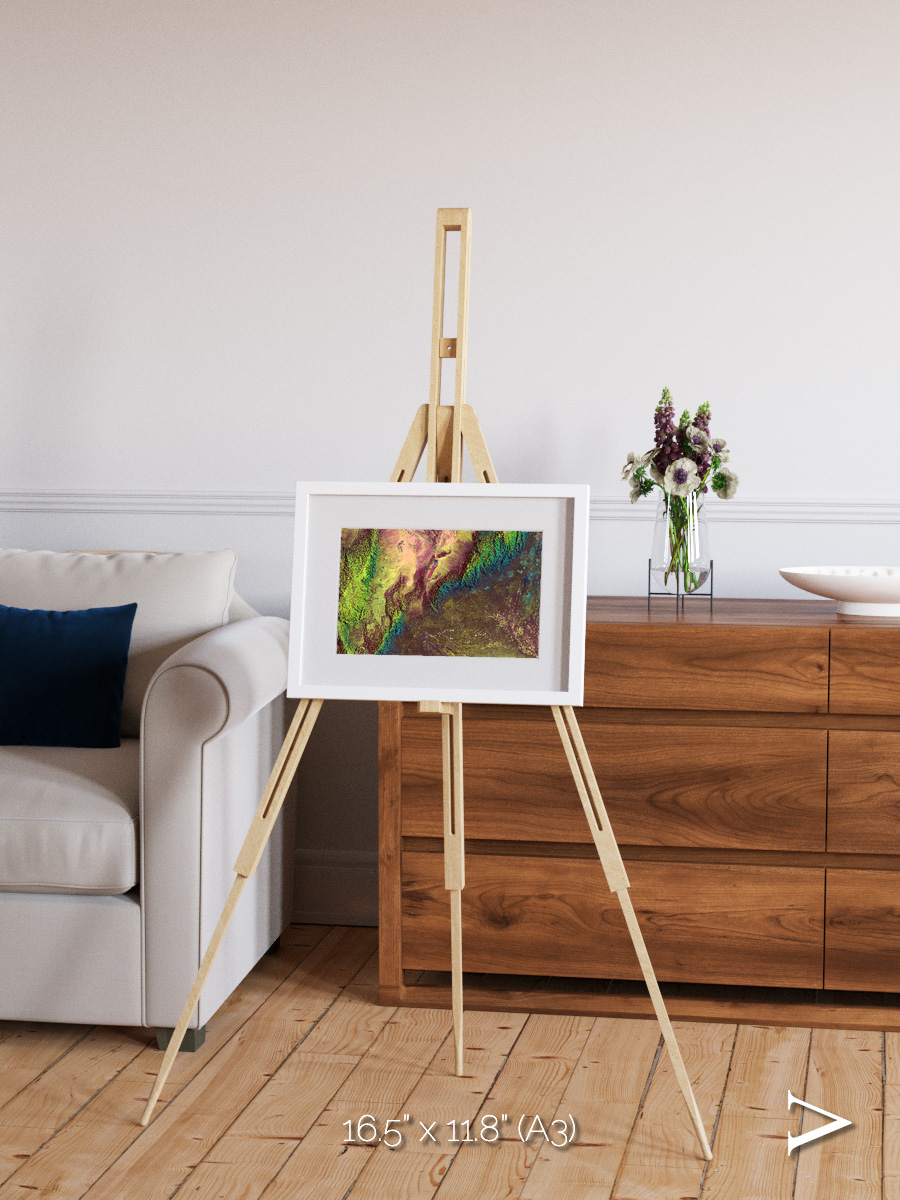 Textured Earth, Sierra de Velasco Framed & Mounted Print