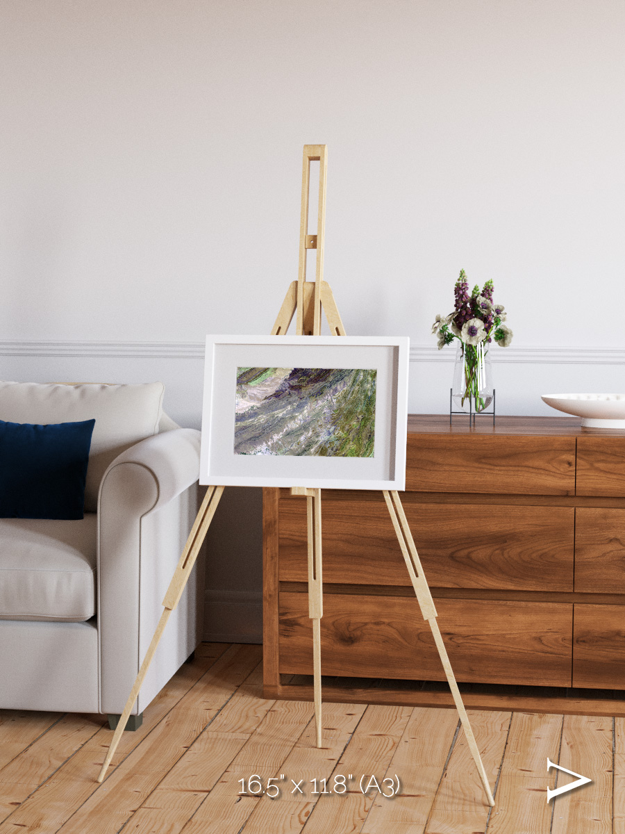 Rugged Relief, Sulaiman Mountains Framed & Mounted Print