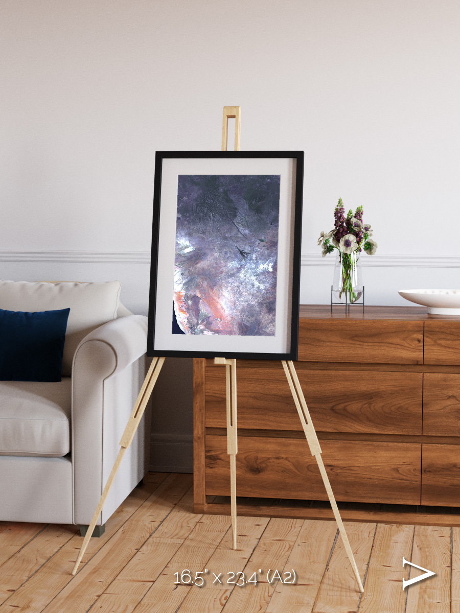 Sunlit Dunes, Africa Framed & Mounted Print