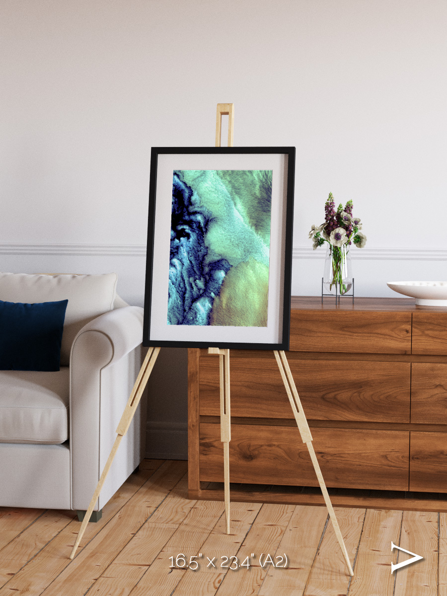 Shifting Skies, Aleutian Islands Framed & Mounted Print