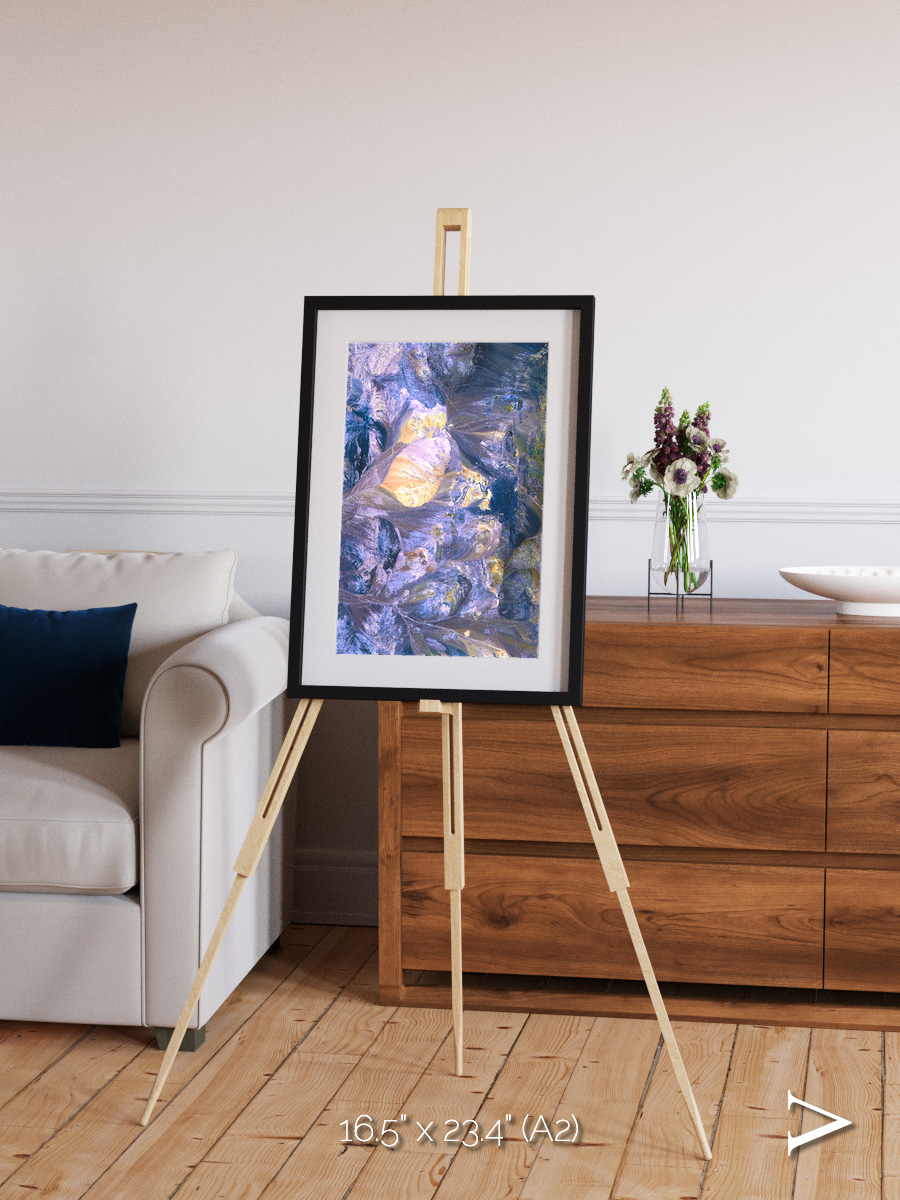 Heat Scars, Andes Framed & Mounted Print