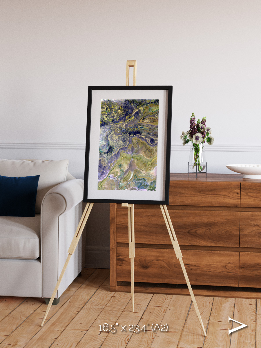 Mineral Horizons, Anti-Atlas Framed & Mounted Print