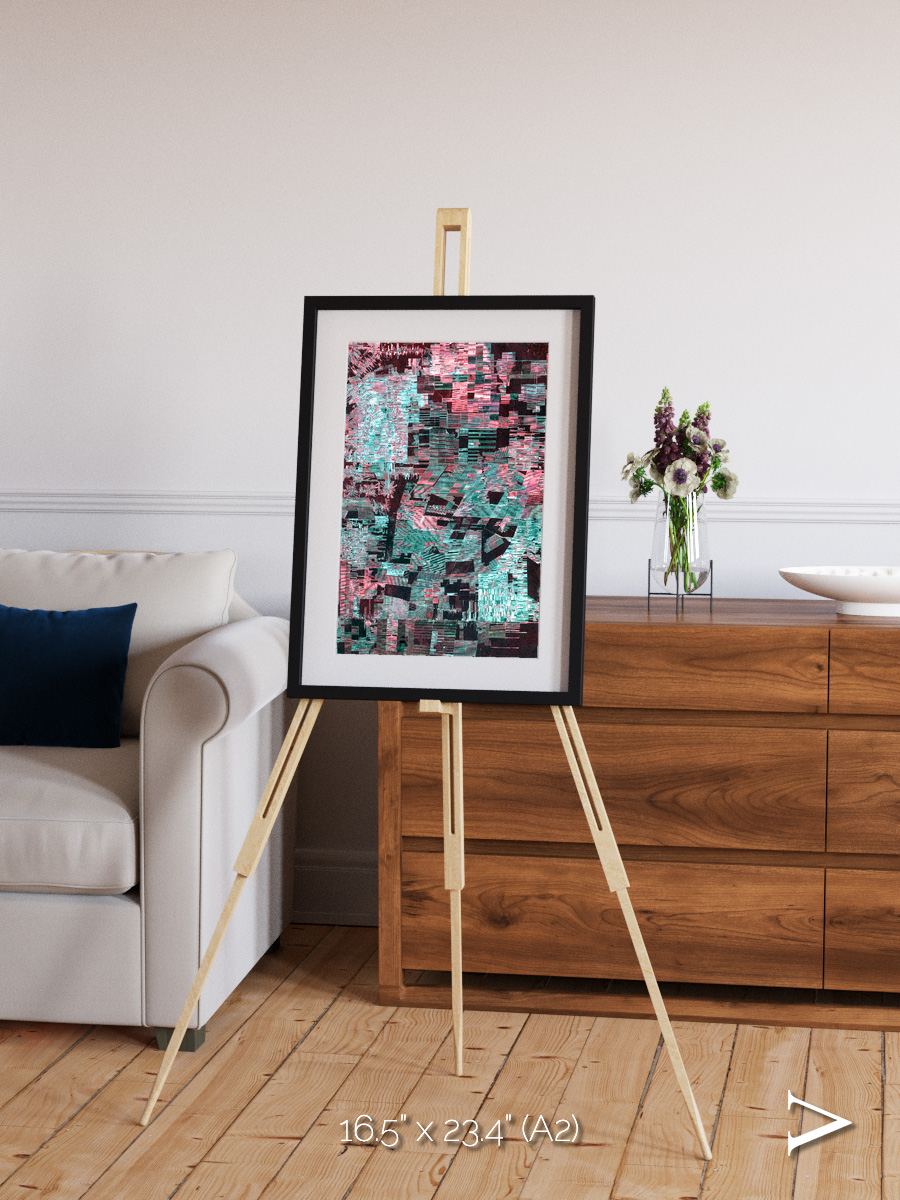 Fractured Canopy, Bolivia Framed & Mounted Print