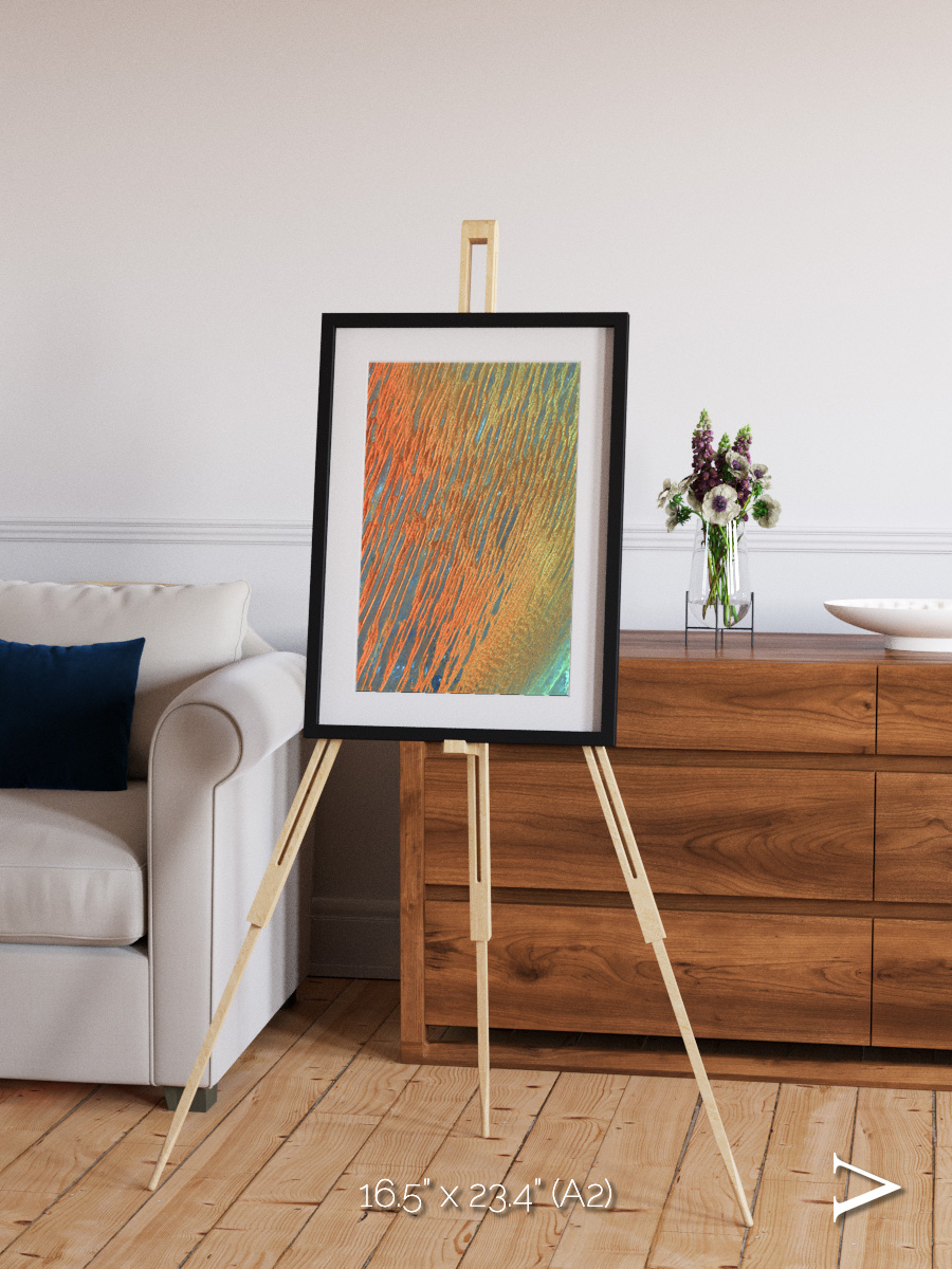 Windwritten Sands, Erg Chech Framed & Mounted Print
