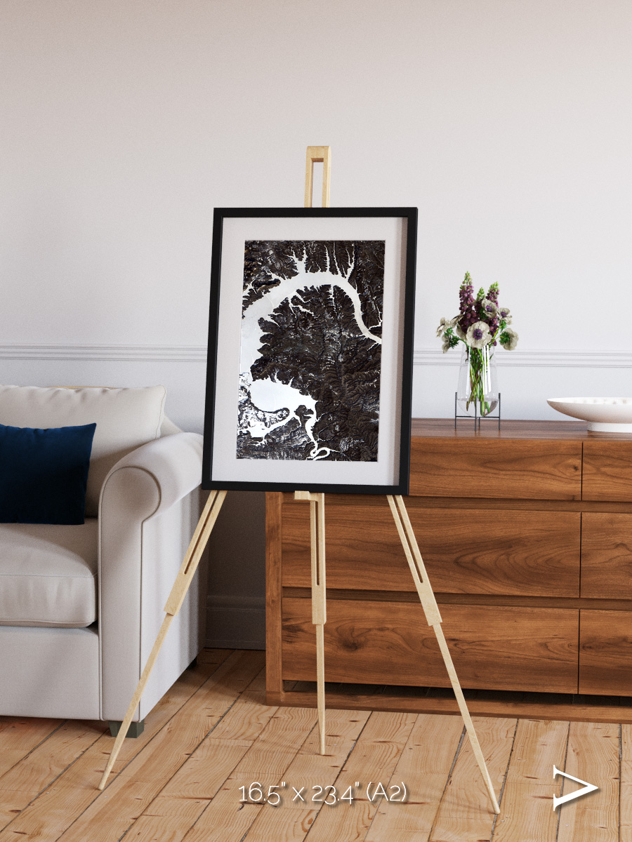 Dragon Lake, Siberia Framed & Mounted Print