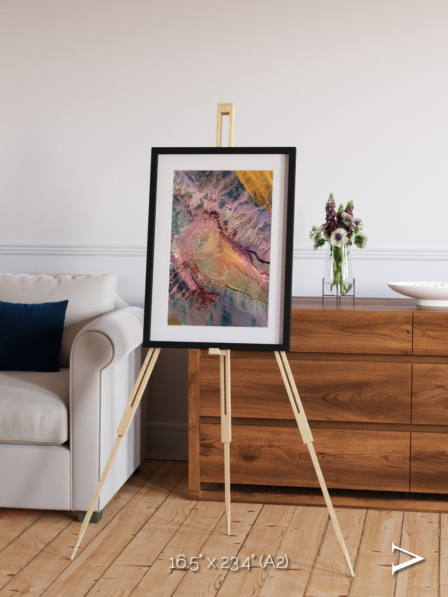 Echoes of Water, Western Desert Framed & Mounted Print