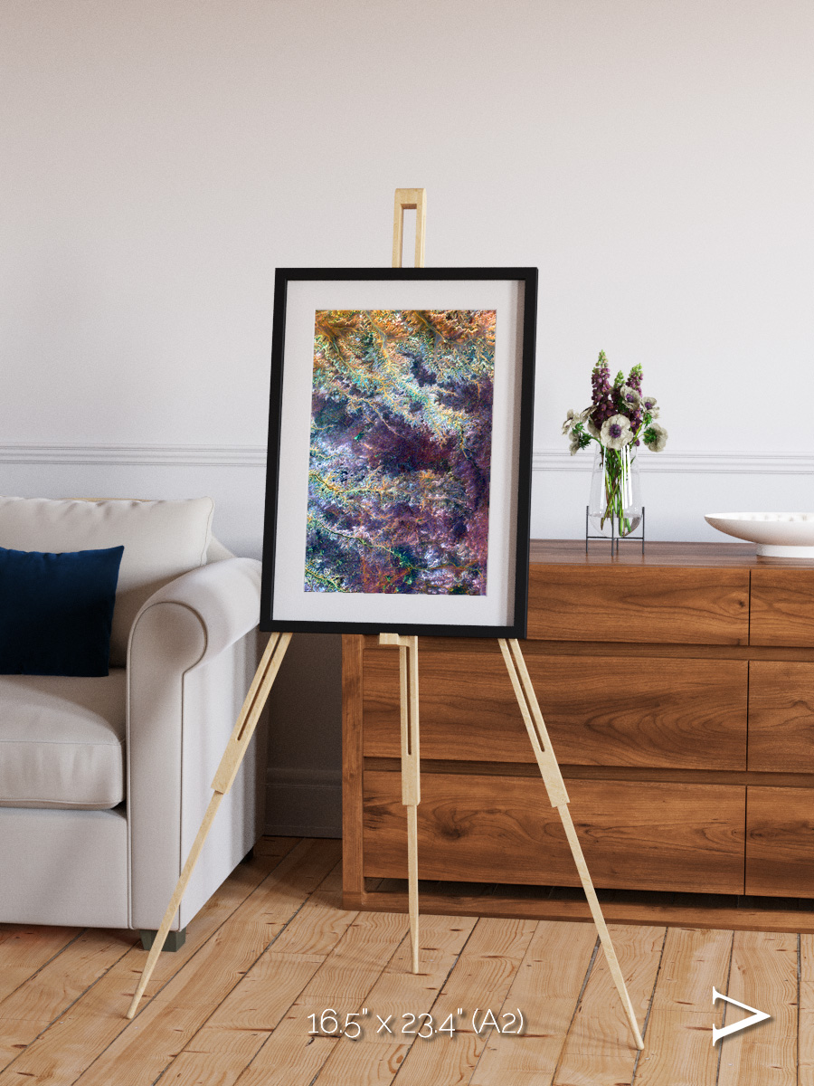 River and Plain, Ghadamis River Framed & Mounted Print