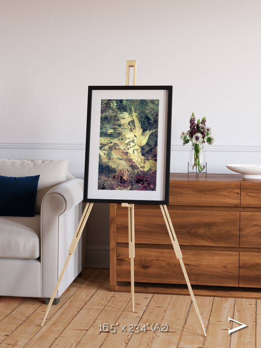 Windwritten Dunes, Great Sandy Scars Framed & Mounted Print