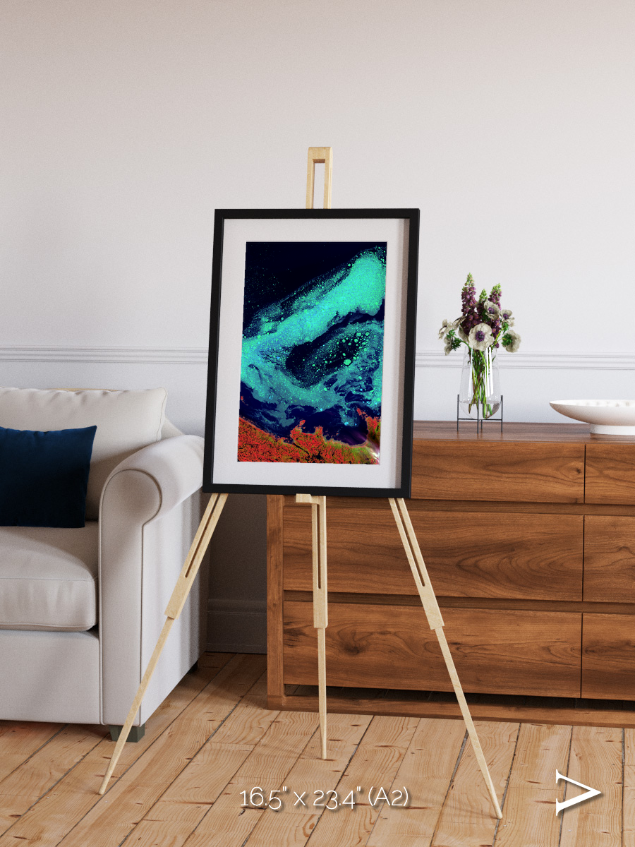 Frozen Currents, Foxe Basin Framed & Mounted Print