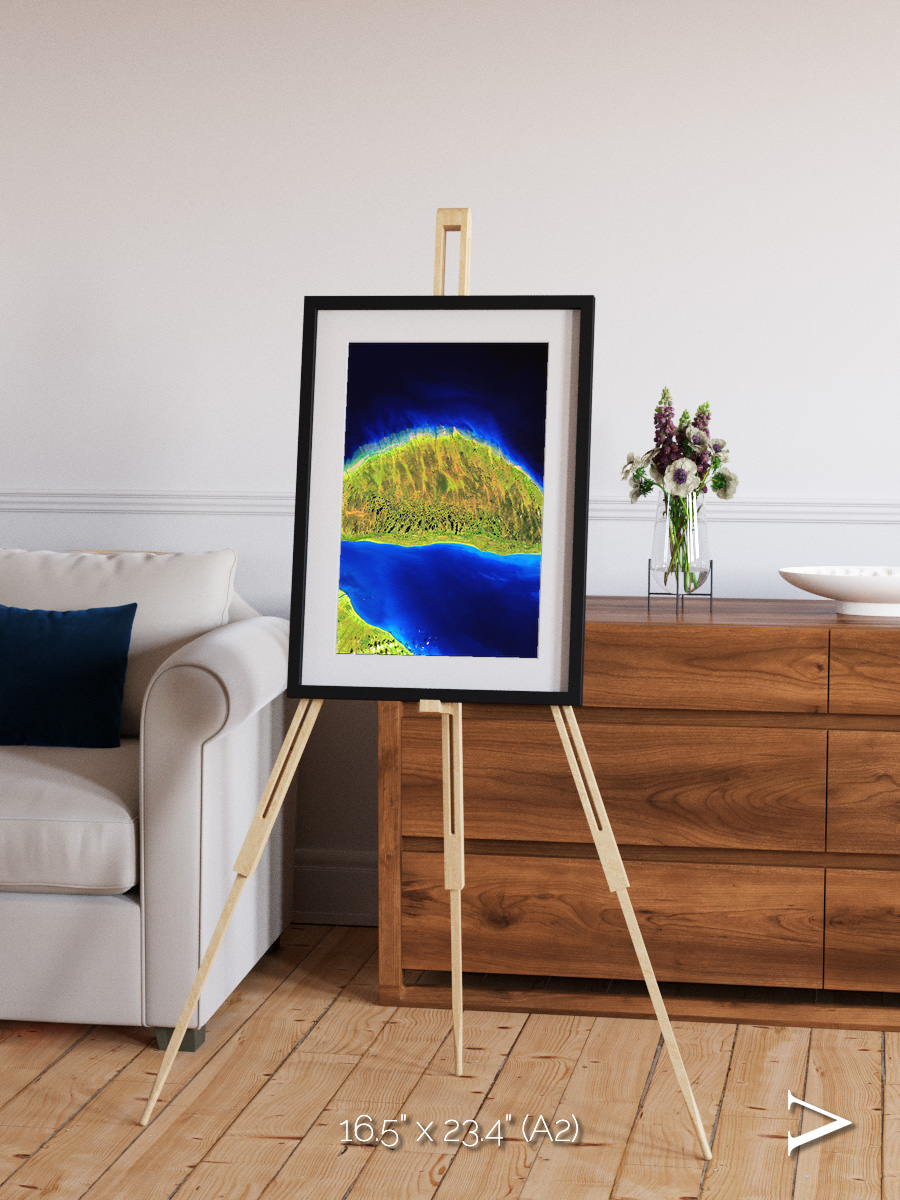 Coastal Fragments, Island Rebound Framed & Mounted Print