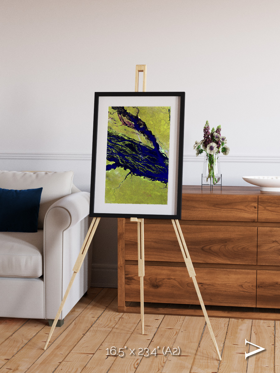 Painted Archipelago, Jau Park Framed & Mounted Print