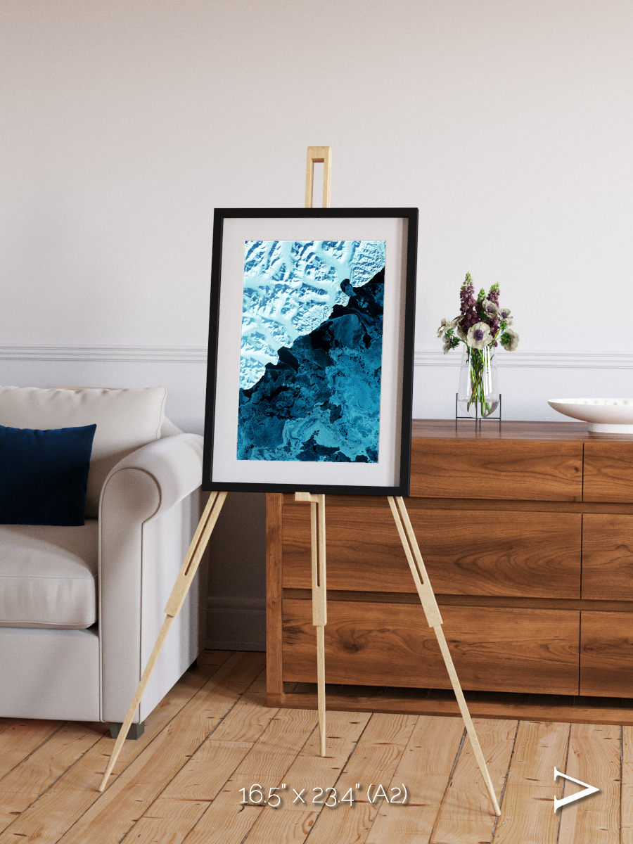 Glacial Passage, Kamchatka Peninsula Framed & Mounted Print