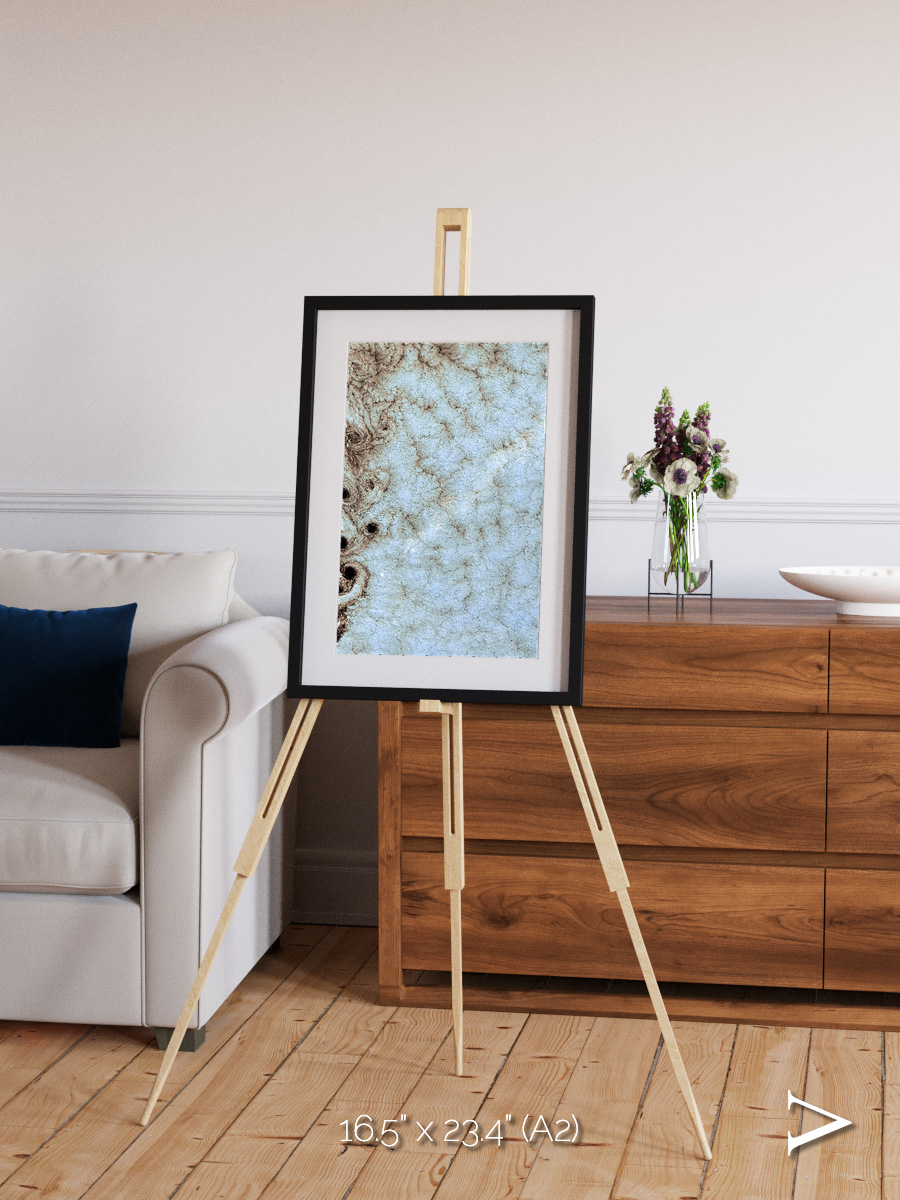 Wind Signatures, Karman Vortices Framed & Mounted Print