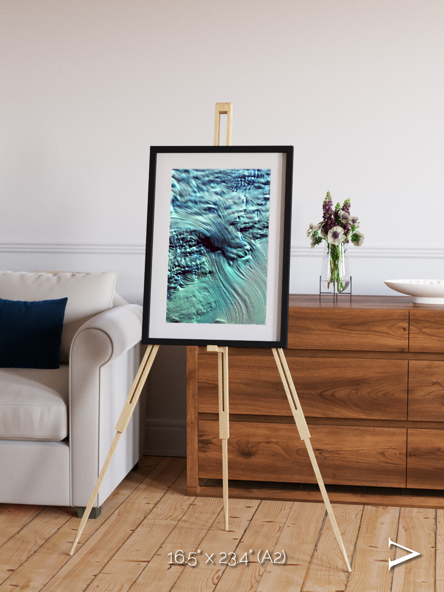 Ice River, Lambert Glacier Framed & Mounted Print