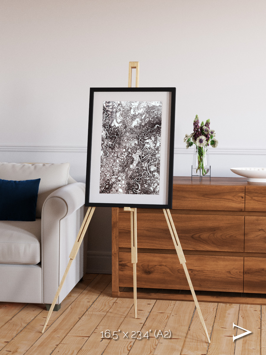 River Threads, Mayn River Framed & Mounted Print