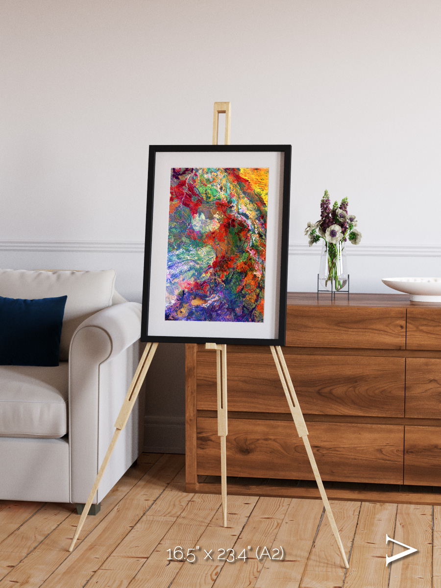 Melted Earth, Great Sandy Desert Framed & Mounted Print