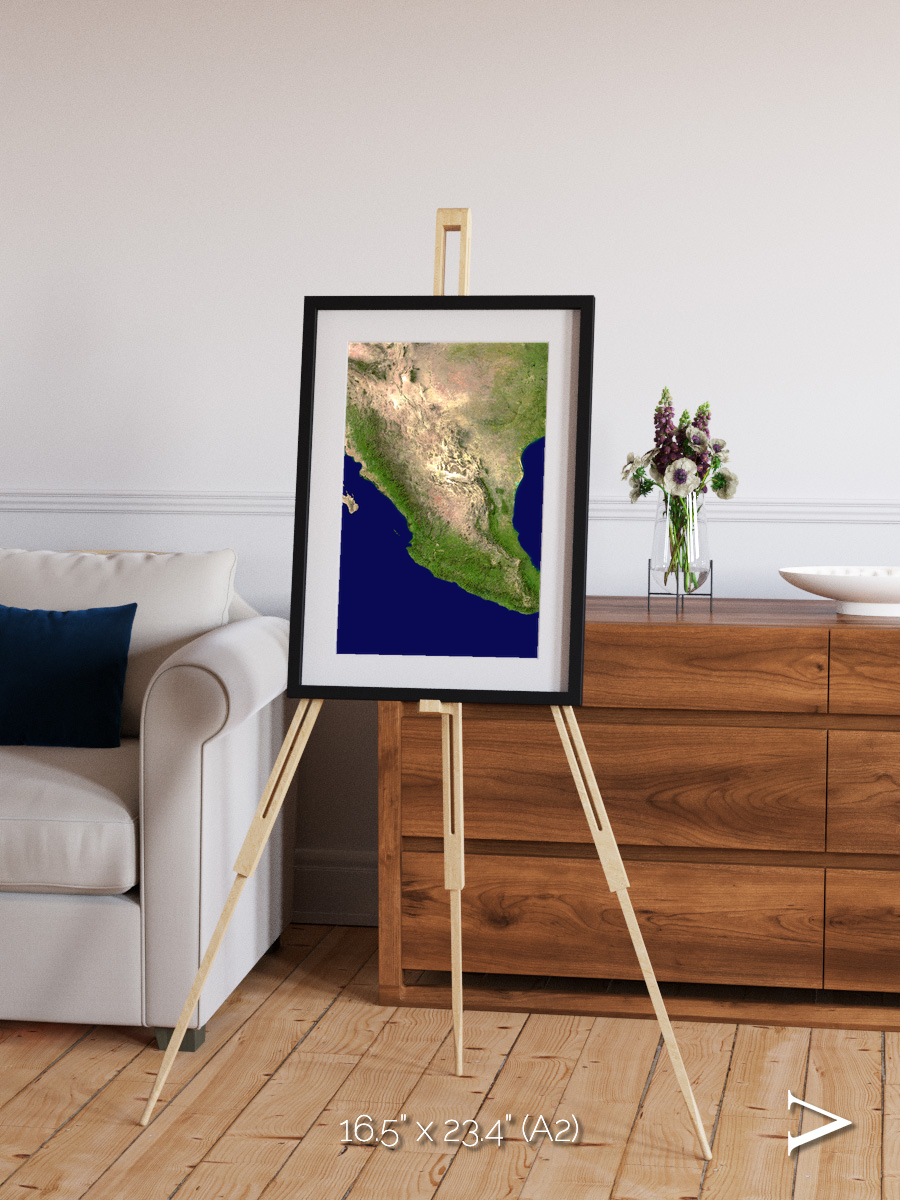 Windwritten Sands, Mexico and Central America Framed & Mounted Print