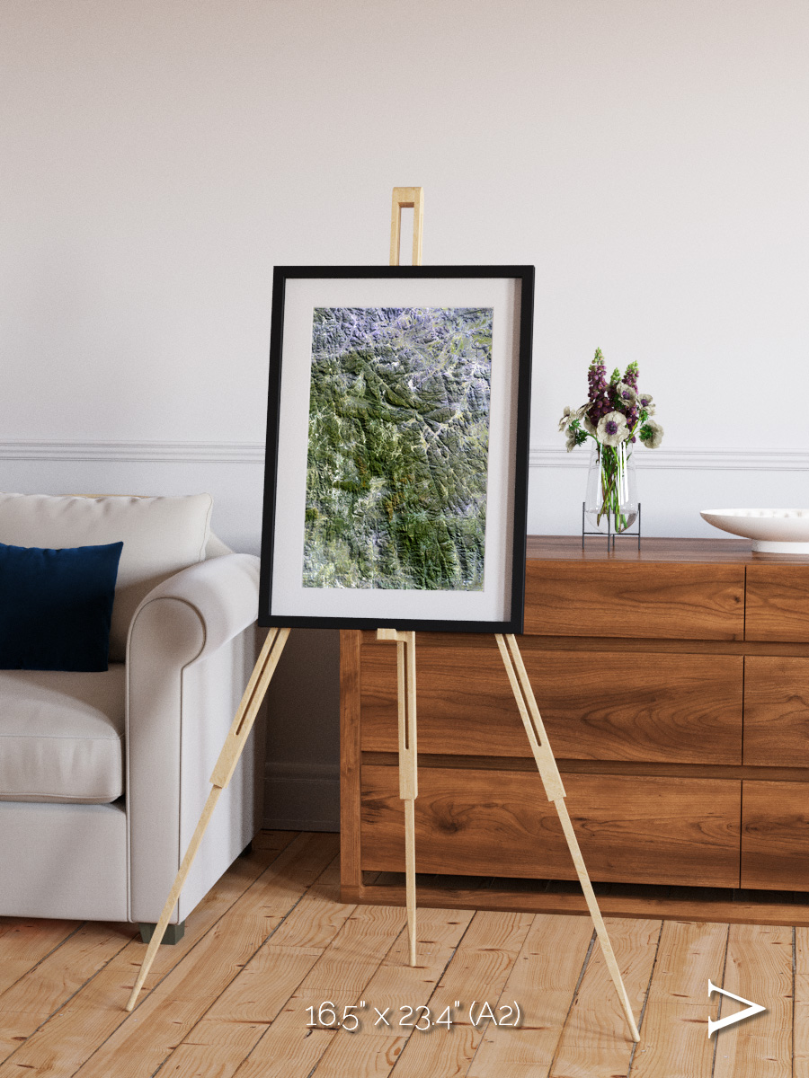 Earth in Colour, Namaqualand Framed & Mounted Print