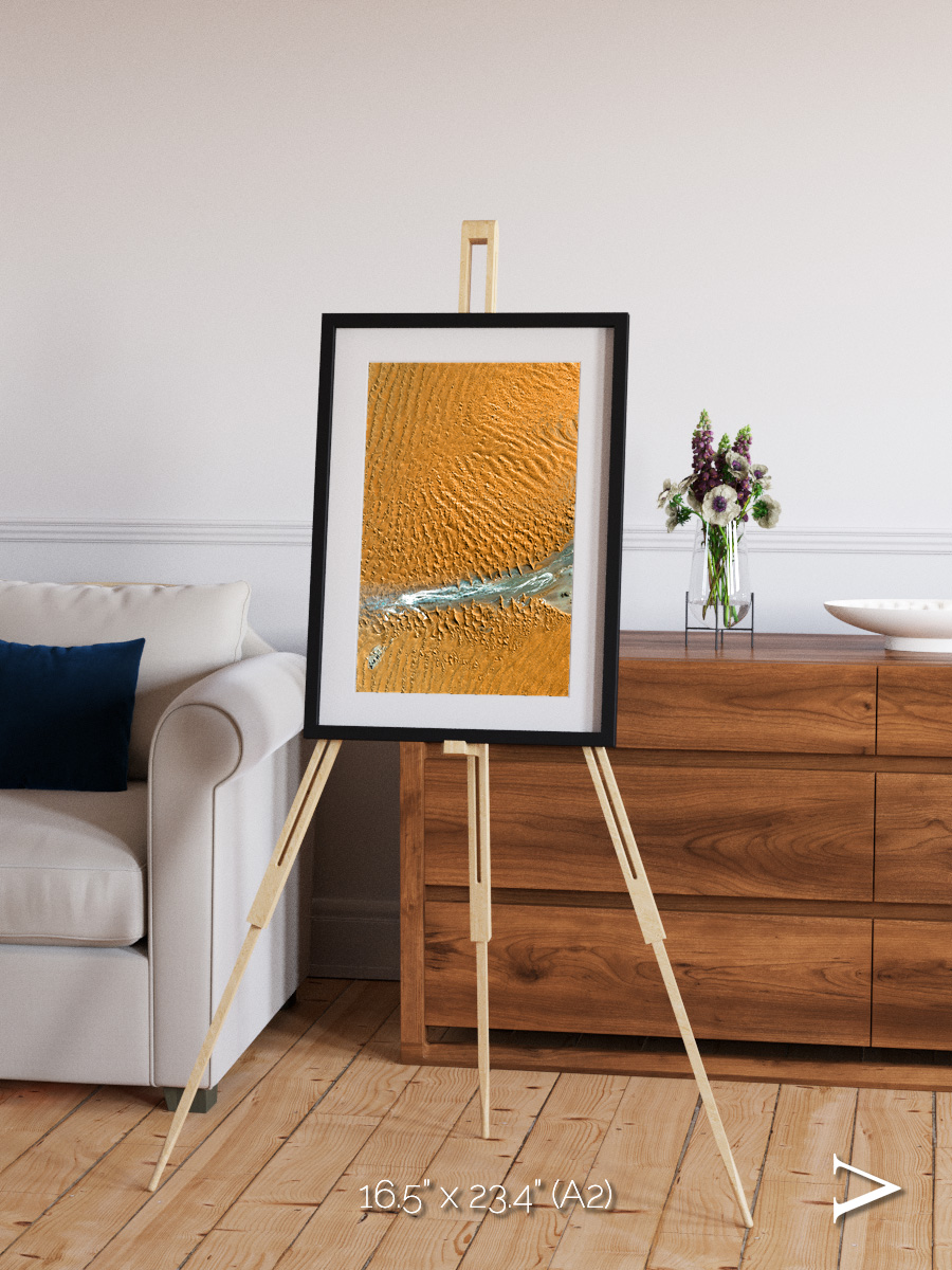 Sands in Motion, Namib Desert Framed & Mounted Print