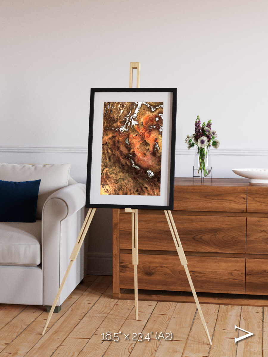 Sunlit Dunes, North America Framed & Mounted Print