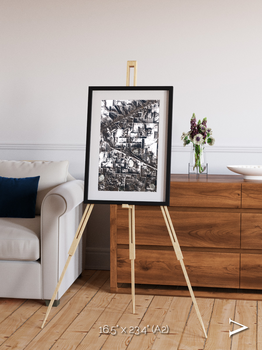 Fertile Threads, Northern Kazakhstan Framed & Mounted Print