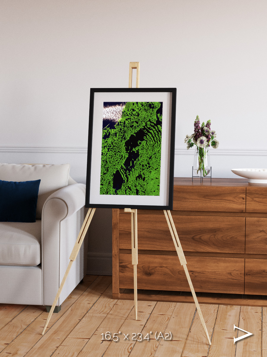 Tundra Reach, Liverpool Bay Framed & Mounted Print