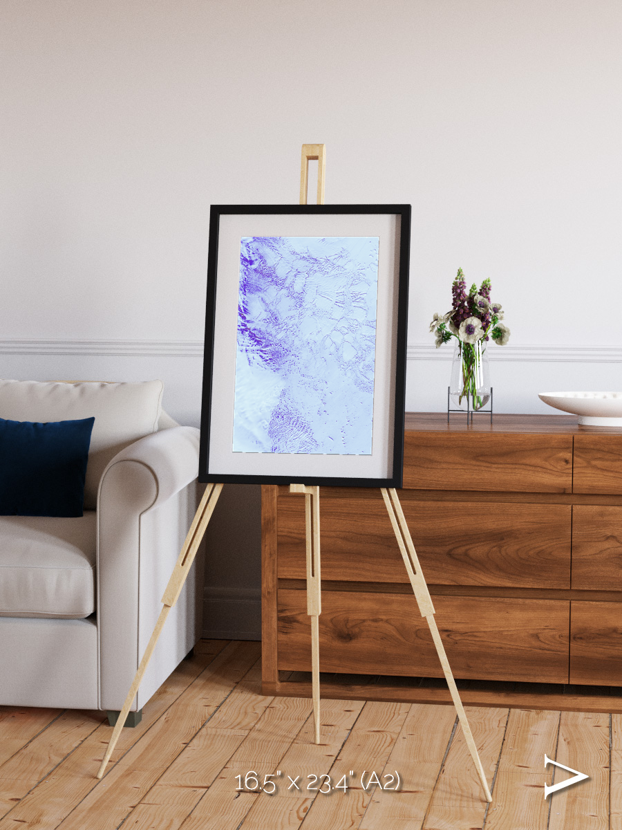 Ice River, Robinson Glacier Framed & Mounted Print